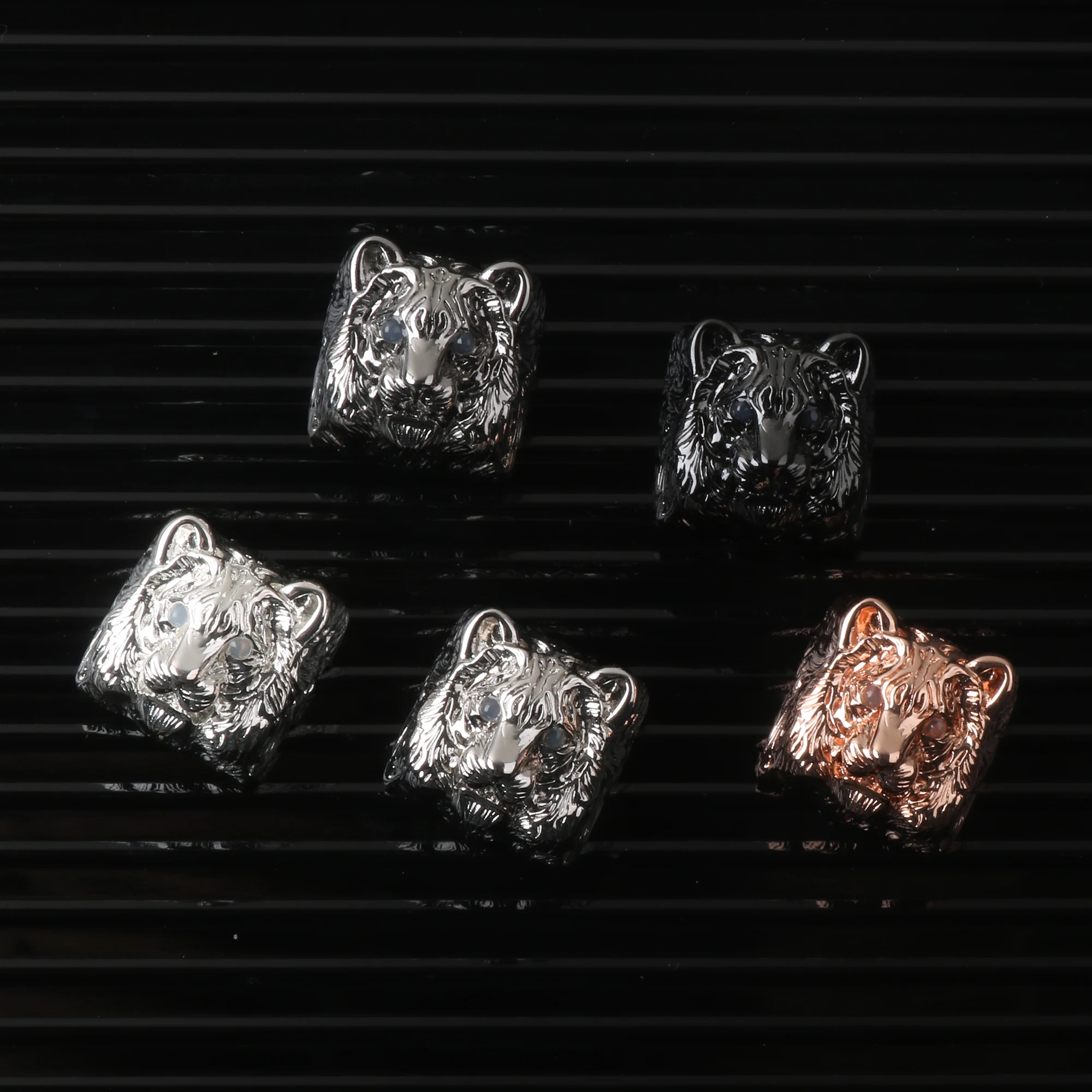 

Механическая клавиатура GK61 Anne Pro 2 Varmilo подарок латунный Тигр ESC ключ ручной работы позолоченные серебряные металлические вишневые профили механическая клавиатура