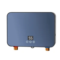 Chauffe-eau électrique instantané 6000W à température constante, chauffe-eau sans réservoir pour cuisine/salle de bain, compact, sûr, économe en énergie 1