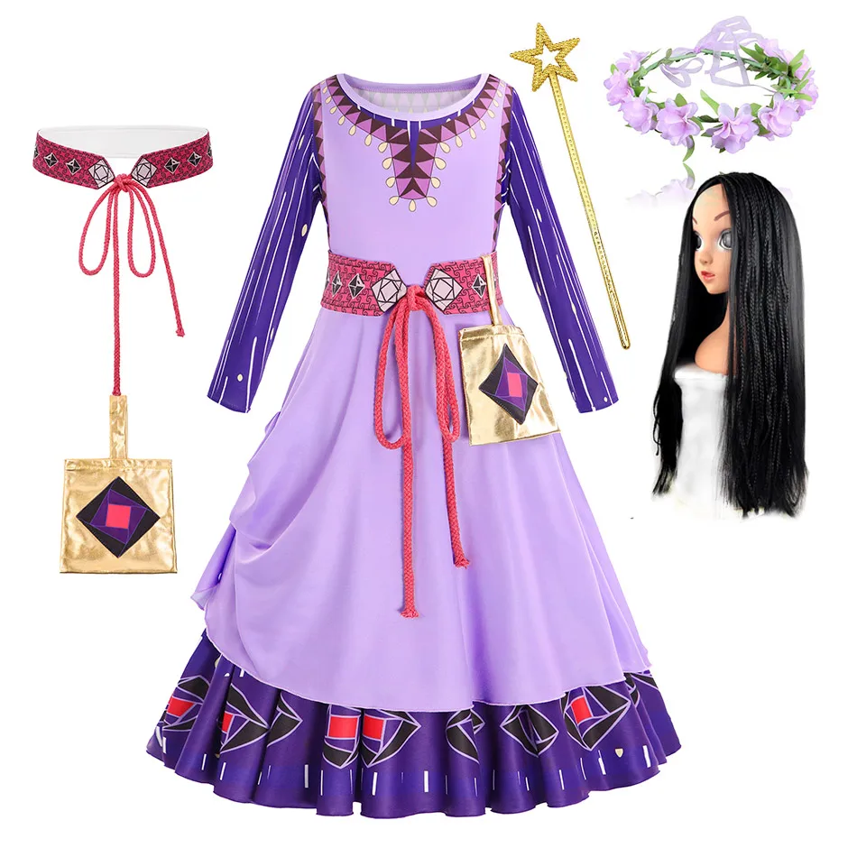 Disfraz Niña Disney Wish Asha Classic 7-8 Años Liragram 159719K-EU