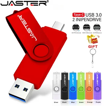 JASTER TYPE-C 2 in 1 USB 3.0 Flash Drive 128GB 1