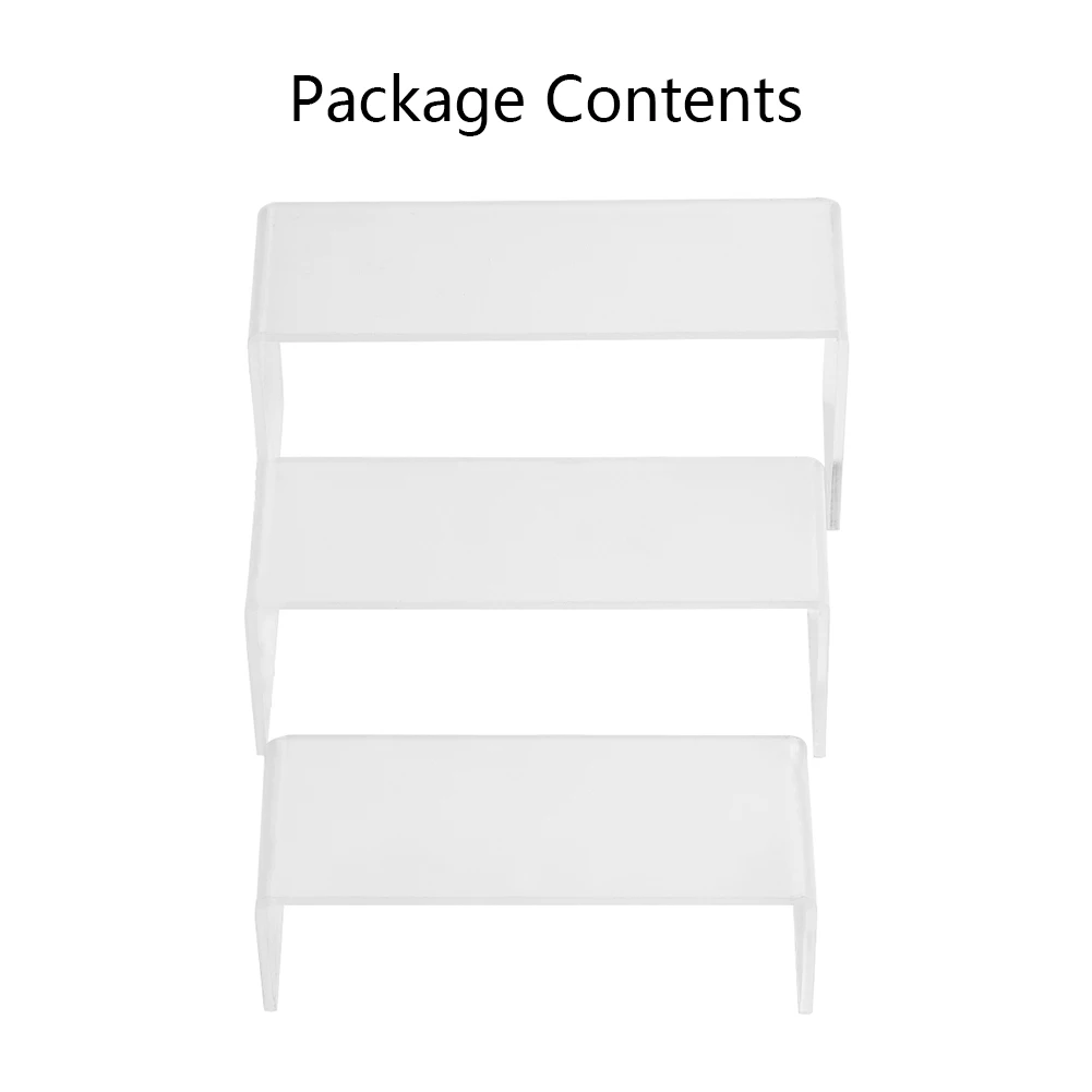 Acrylic Display Stand Set in Assorted Colors - Jewelry Showcase and Storage Organizer