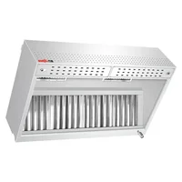 Commercial Kitchen Extractor Hoods Cooking Fresh Air Exhaust Hood Stainless Steel Range Hoods Kitchen Island 1