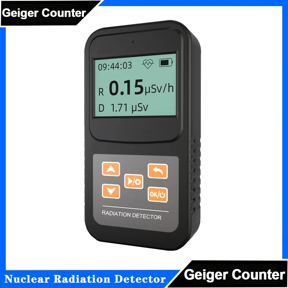 

FS-600 Nuclear Radiation Detector Radioactive X-Ray Y-Ray β-Ray Electromagnetic Dosimeter Geiger Counter Dose Radiation Detector