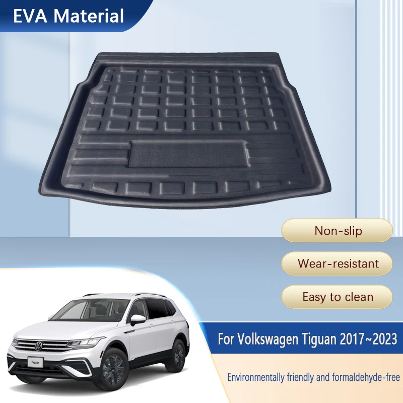 

Car Rear Trunk Mats For Volkswagen VW Tiguan L MK2 AD 2017~2023 Waterproof Pads EVA Trunk Matt Carpets Mud Car Accessories 2022