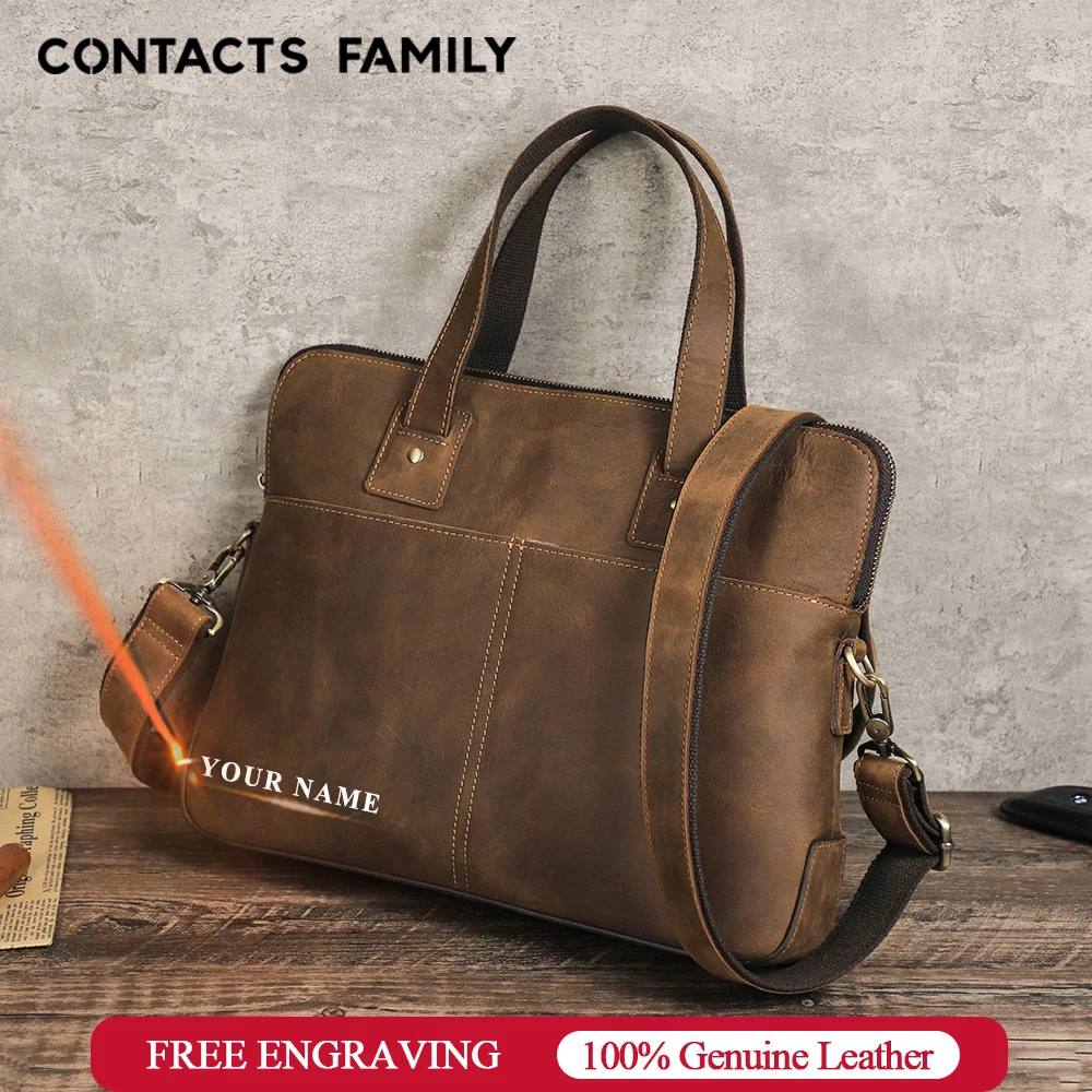 Bolsa de Couro Retrô Portátil com Alça para Homens Bolsa de Ombro Comercial Bolsa Crossbody Macbook m2 m1 Air 13 Pro 14 15 16 Case