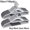 Hangers 50/30/20/10/1pack Space Saving Coat Hanger Upgraded Rubber Stripe Non-Slip Pants Hangers 360° Swivel Hook Clothes 1