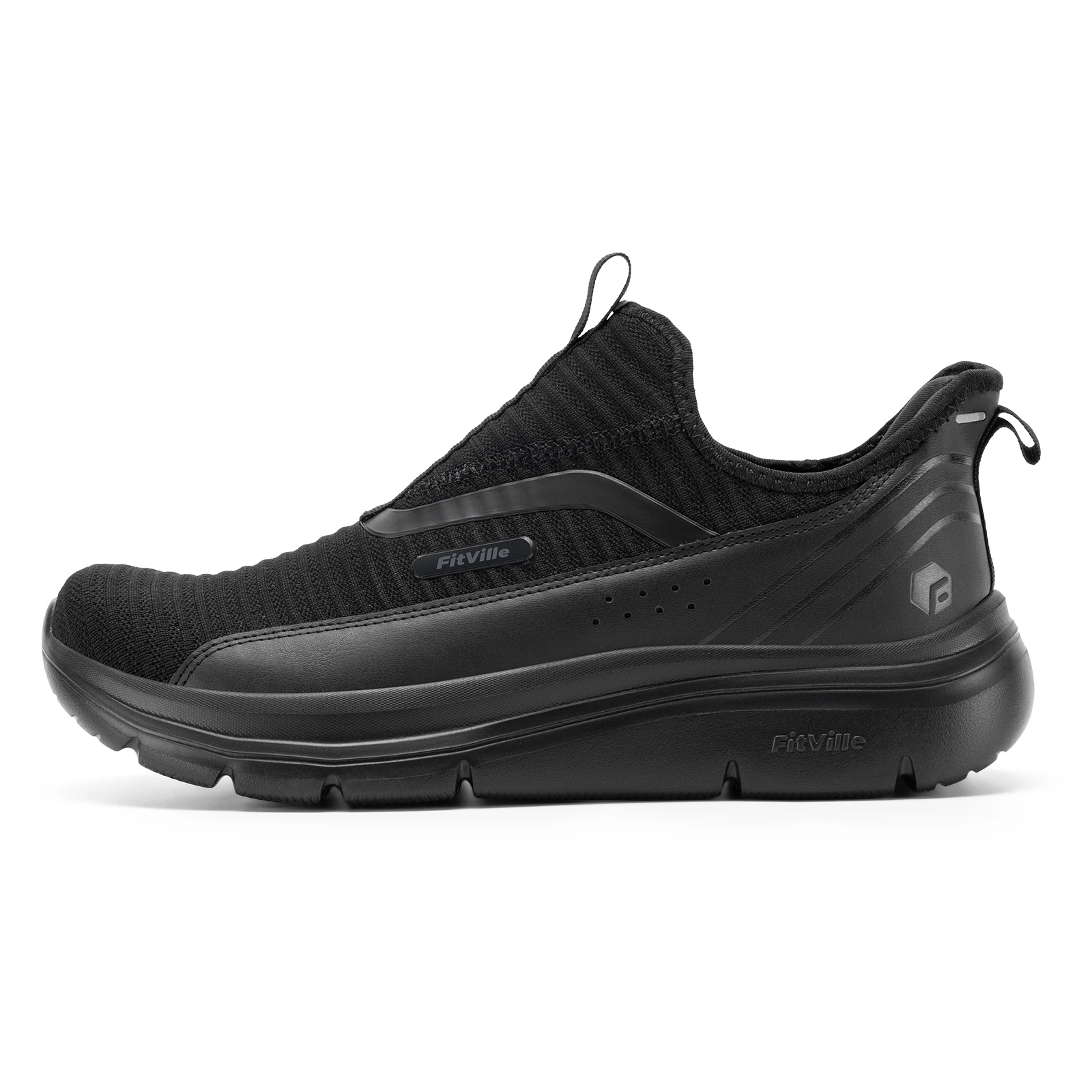 FitVille Wide Men's Walking Shoes Image 12