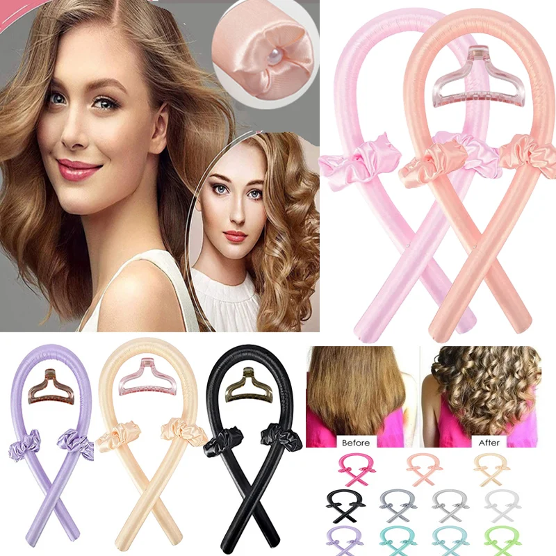 Capelli Ricci Senza Calore Prodotti Per Capelli Ricci Raso Senza Calore Bigodino Di Seta Fascia Per Capelli Durante La Notte Strumenti Per Lo Styling 