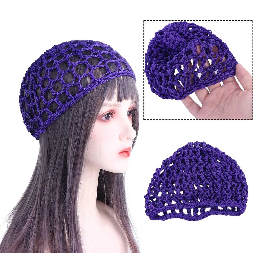 

Turbans Multi-color Cover Sleeping Night Crochet Snood Net Hat Hair Net Mesh Cap