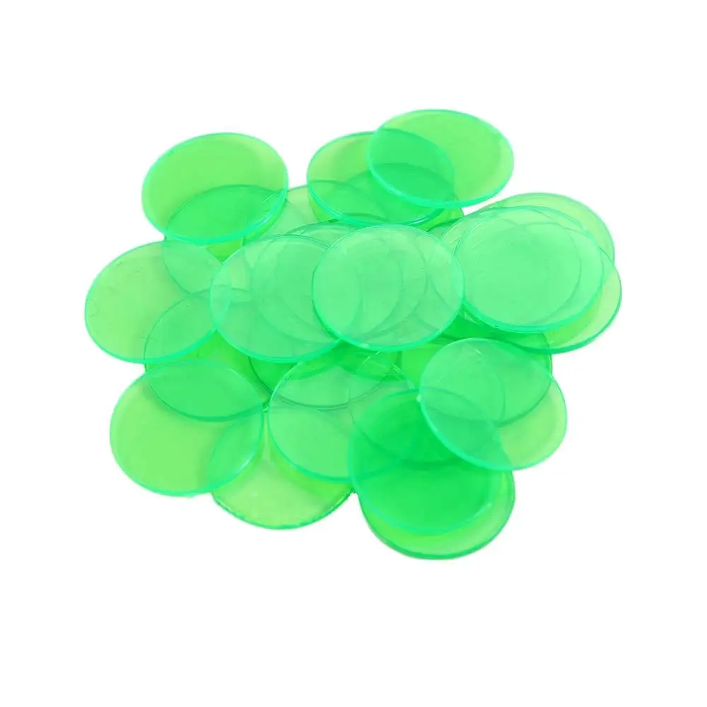 Description Picture 3 of itemKids Carnival Bingo Games Plastic Coin Transparent Multicolor Disc 15mm Montessori Learning Education Toys Bingo Chip Math Toys