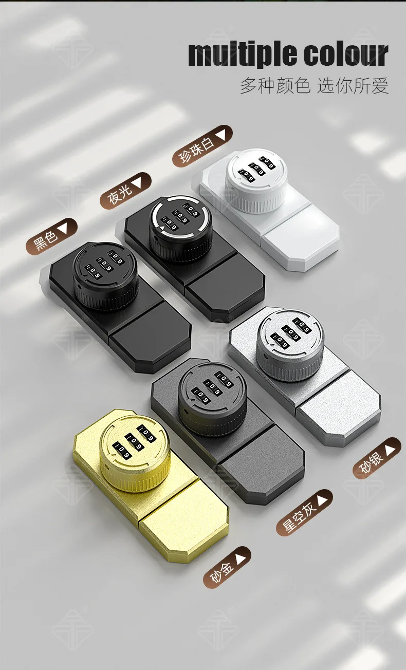 Description Picture 4 of itemZinc alloy code bolt indoor installation of the reverse door plug security anti-theft home accessories for the room or furniture