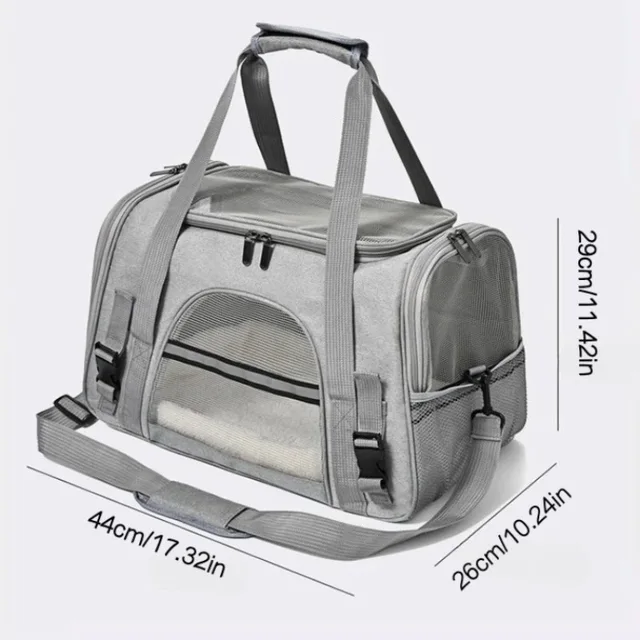 Pet Carriers Backpack Portable Breathable Foldable Shoulder Bag Cat Dog Carrier Bags Outgoing Travel Pets Handbag Transport Bag. 5