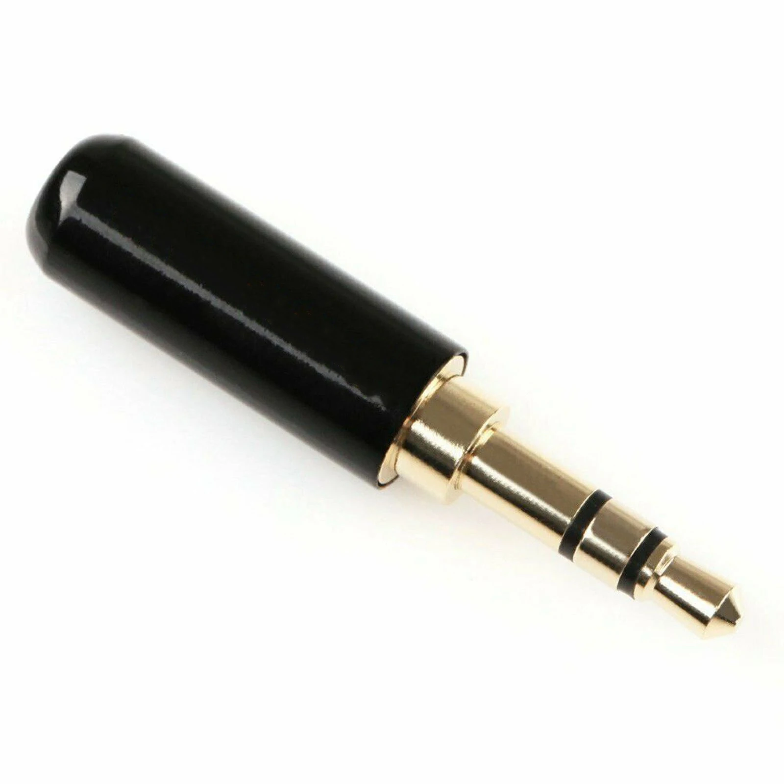Audio Solder Connector 3Pcs 3.5mm Gold Plated Copper Male Stereo Mini Jack Plug Soldering Headphone