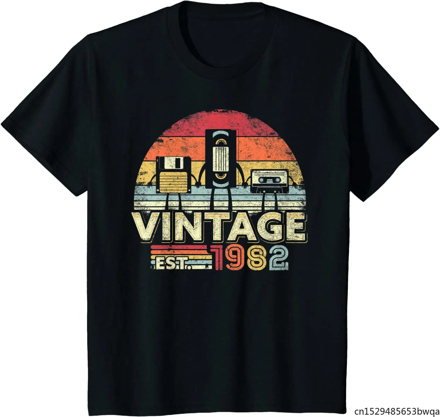 

1982 Shirt Vintage Birthday Gift Funny Music Tech Humor T-Shirt T Shirts for Men Harajuku Four Seasons Cotton Daily