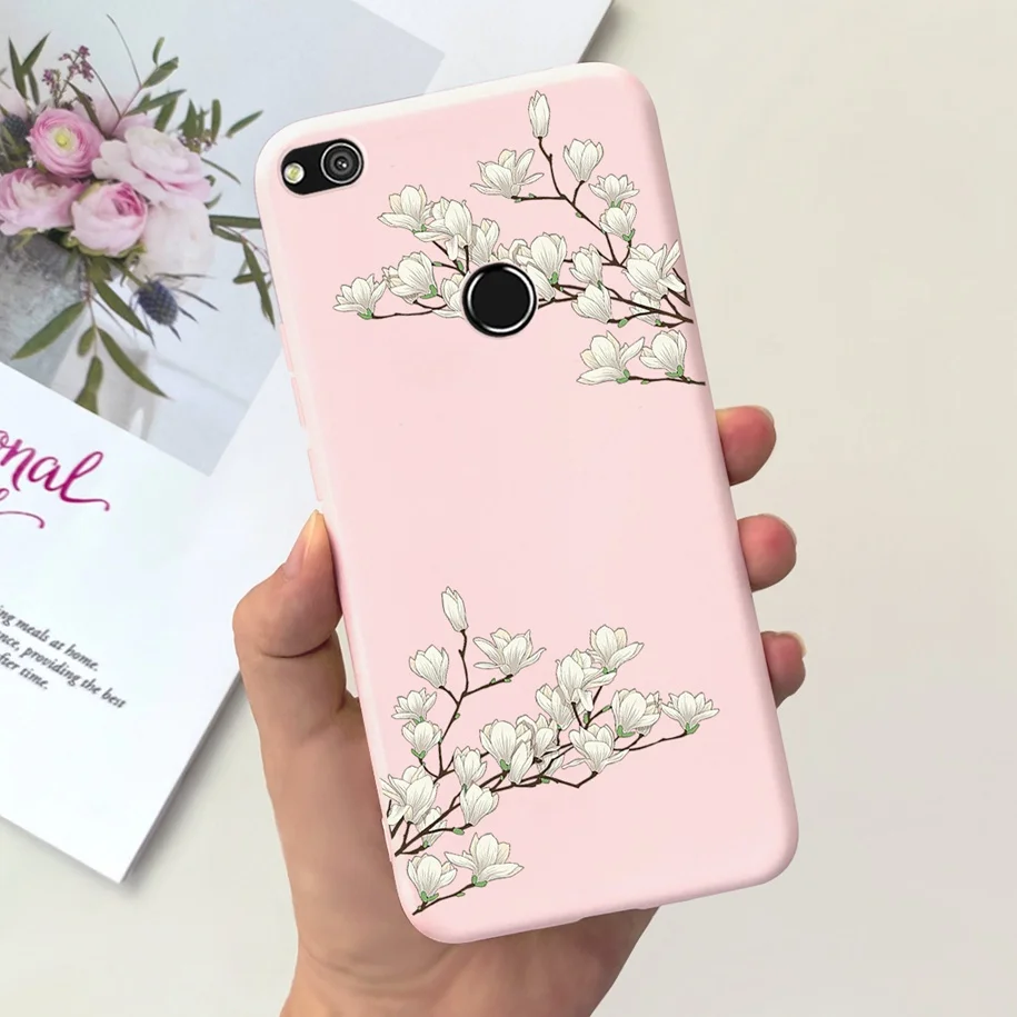 Floral Pattern Soft Silicone Case - Stylish Back Cover with TPU Bumper