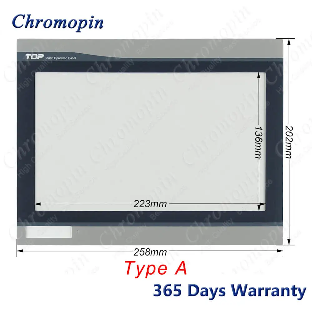 Touch Screen Panel Glass Digitizer for M2I XTOP10TW-UD XTOP10TW UD XTOP10TWUD Touchscreen with Front Overlay Protective Film