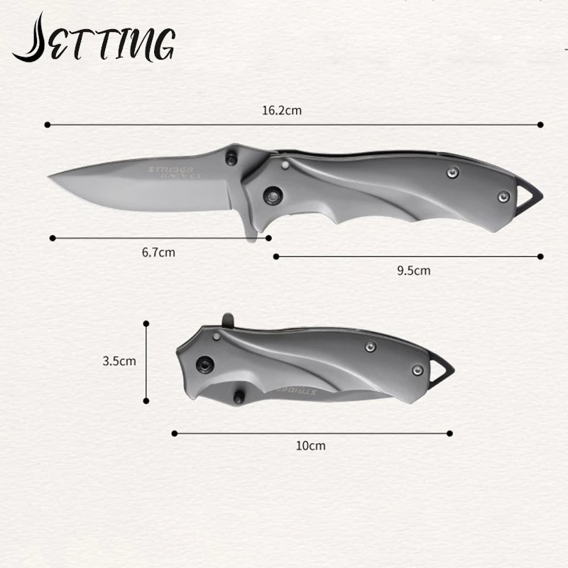 Camping Pocket Folding Knife High Hardness Stainless Steel Blade Knives Multifunctional Pocketknives Outdoor Knife