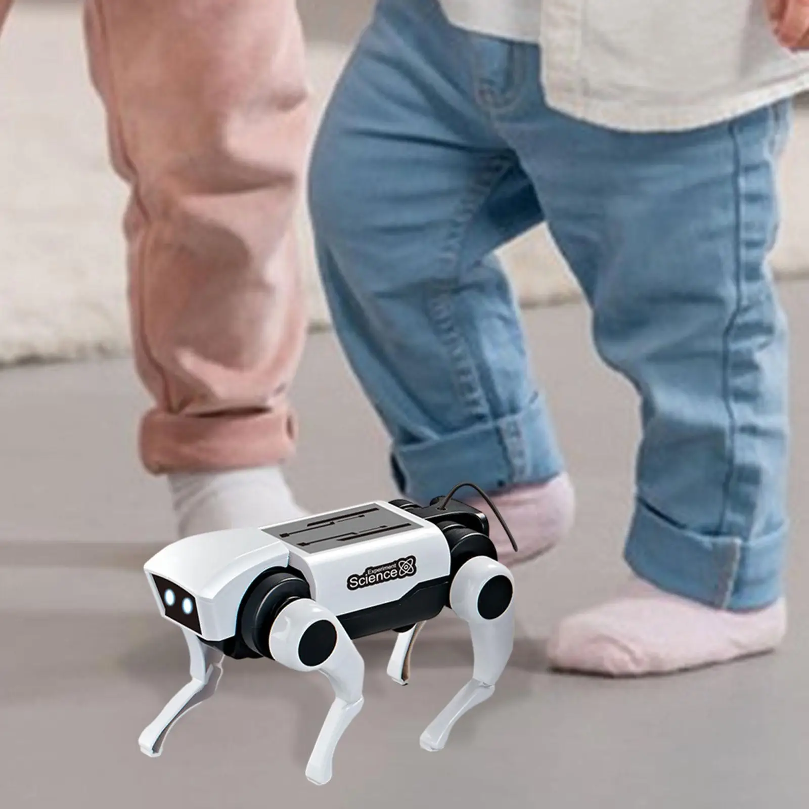 Electric Mechanical Dog Stem DIY Self Assembly Interactive Remote Control Puppy Toy for Boys Kids Adults Teens Birthday Gifts
