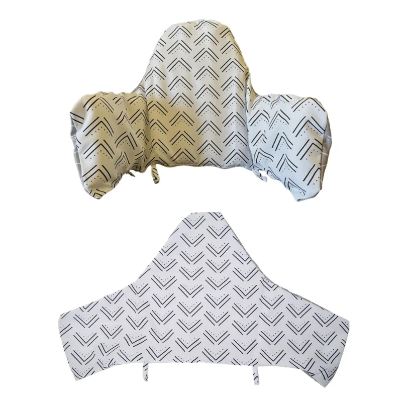 Polyester Cotton Kids Baby Print Dining-Chair Cushion Cover Children Seats