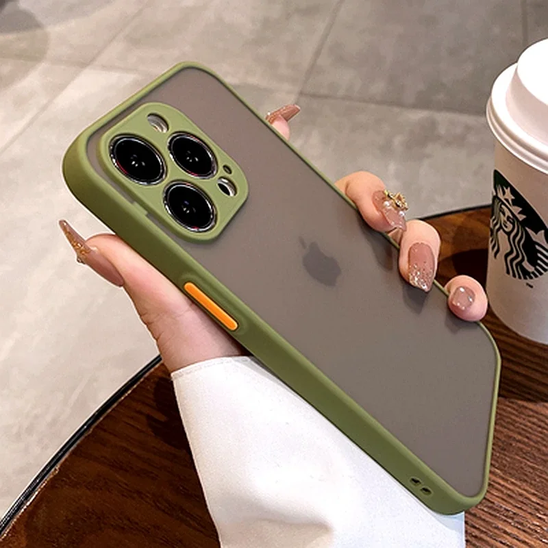 ตัวเลือกสินค้า เคสกันกระแทก PC Matte สำหรับ iPhone 17/16/15/14/13/12/11 Pro Max