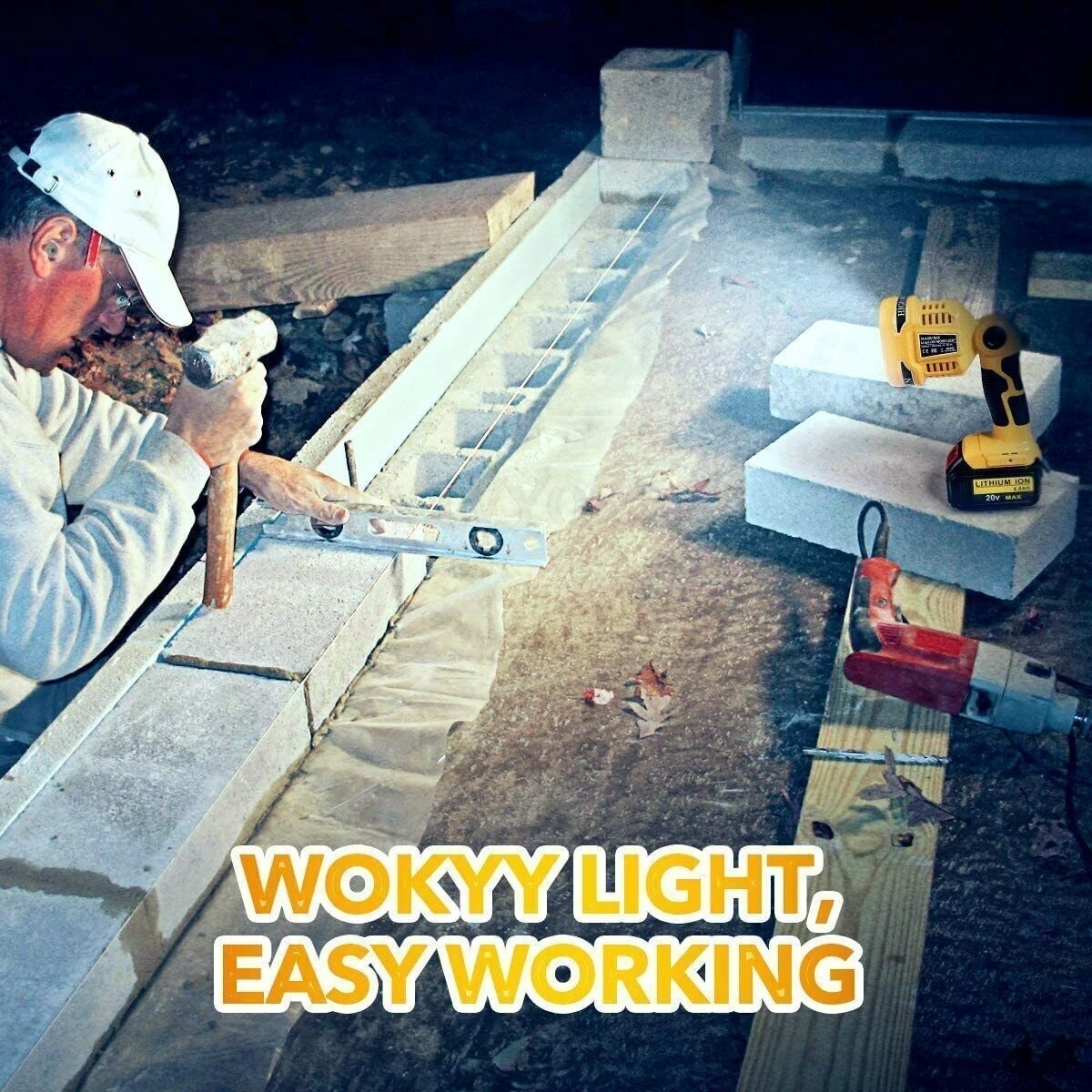 1120LM Flashlight LED Work Light For DeWalt 20V MAX XR Li-Ion Battery with USB P