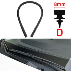 Premium All-Season Natural Rubber Wiper Blade Refills - 28 inch (700mm) (Style D)