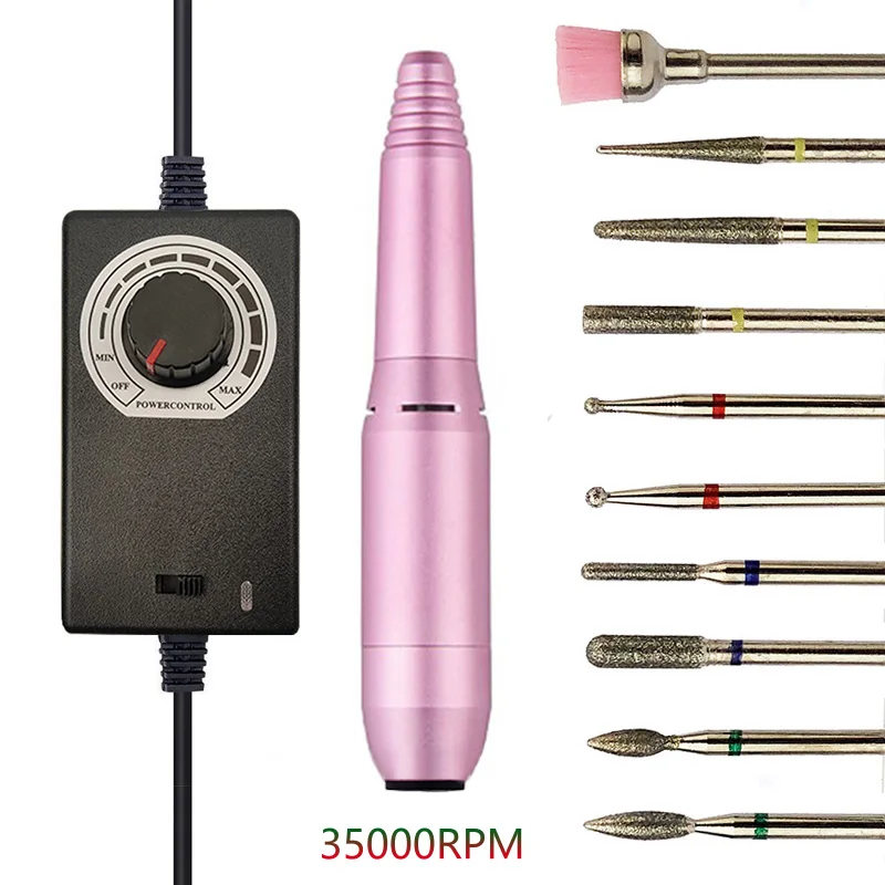 35000rpm Electric Manicure Drill Machine Nail Drill Polisher Cuticle