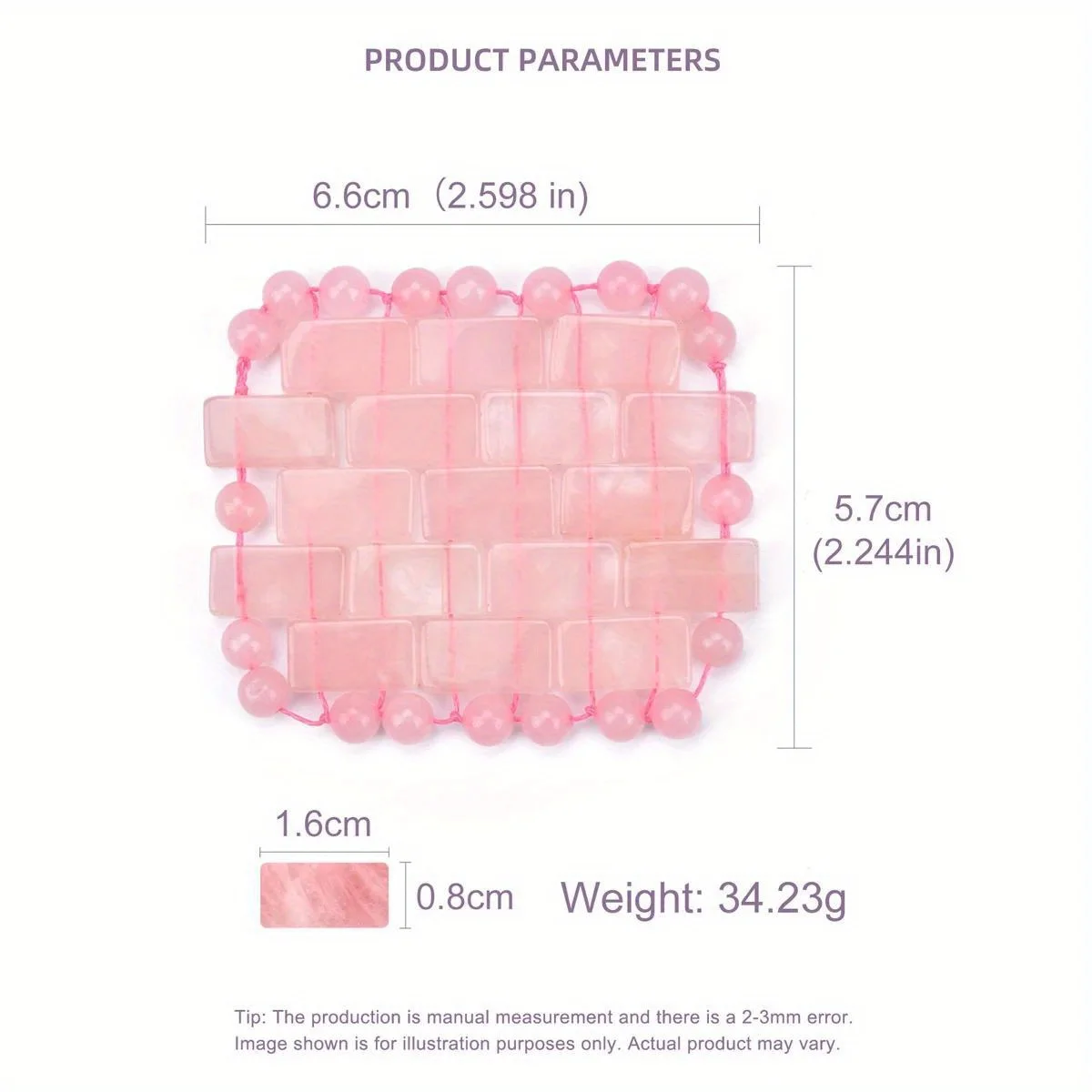 Rose Quartz Eye Mask Eye Mask Natural Quartz Mask for Eliminate Wrinkles Puffiness Face Massage Relax Eyes Relieve Migraine