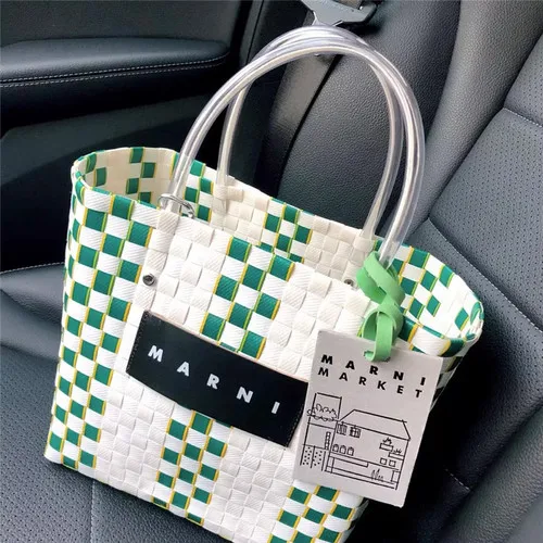 Marni, Trunk, women, shoulder, handbag, pattern