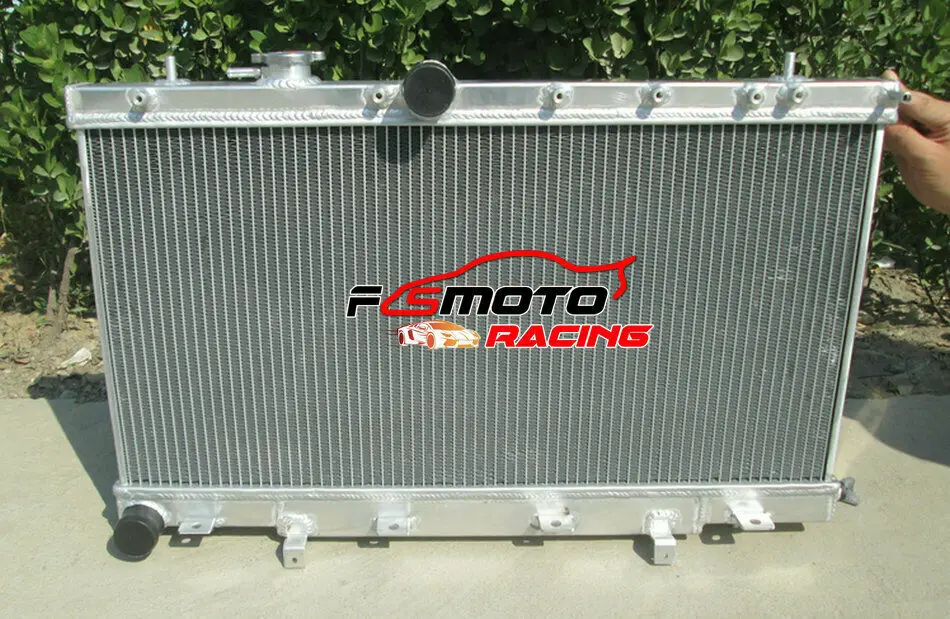 Aluminum Radiator + Fans For Subaru Impreza WRX STI GDB GDA 2002 2003 2004 2005 2006 2007 Manual MT