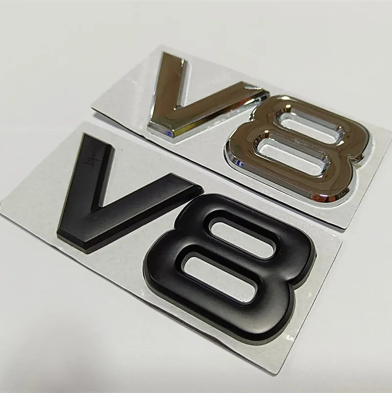 

Хит продаж, хромированная металлическая эмблема V8, логотип, задний багажник, крыло двигателя, автомобильный значок, наклейка