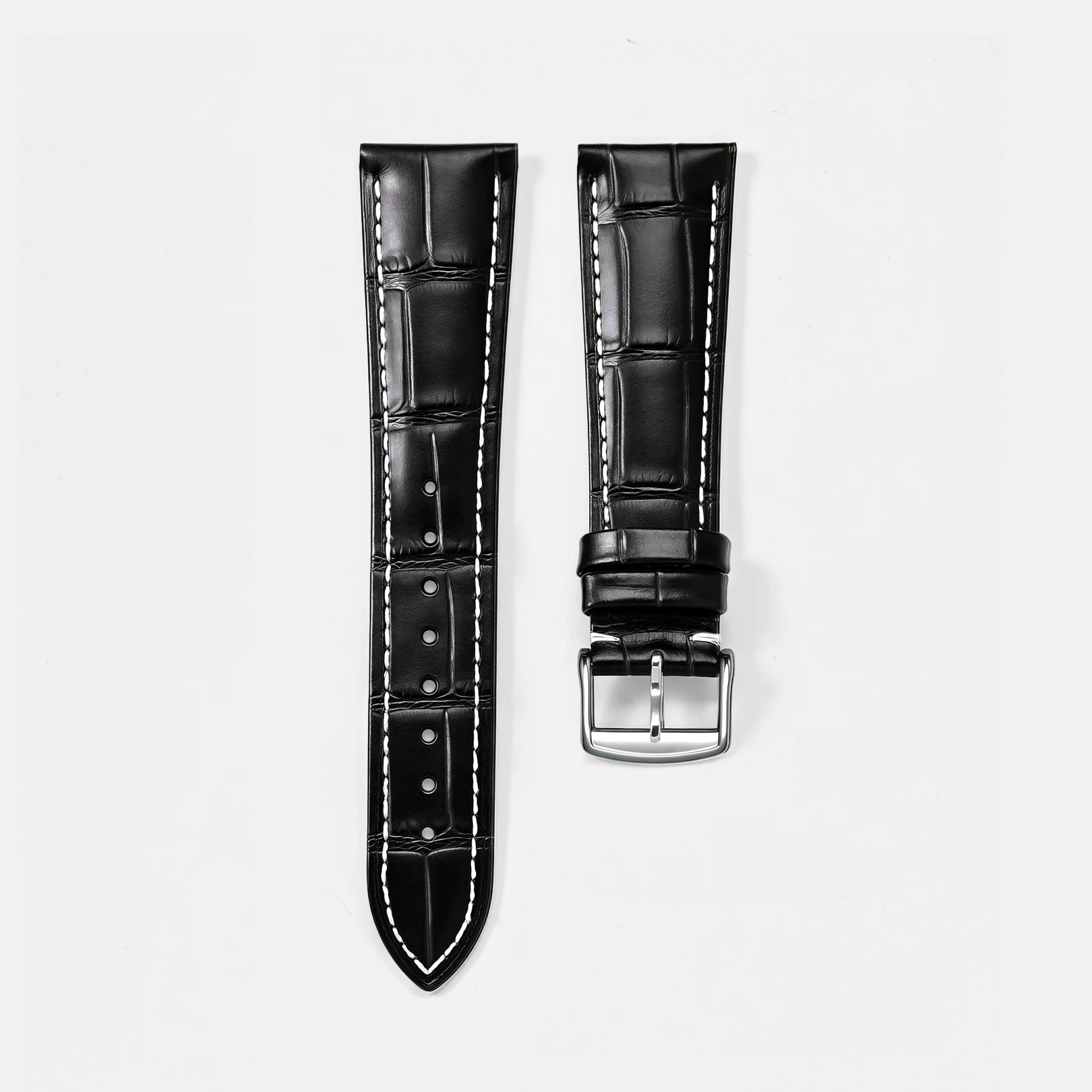 Premium Genuine Leather Watch Band - Universal Fit Replacement Wristband