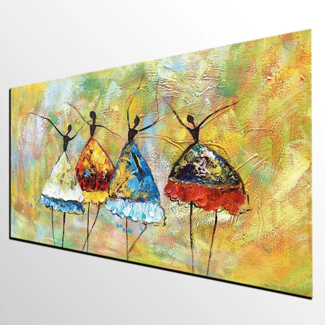 Custom Large Painting Ballet Dancers Handmade Painting Abstract Big Oil Painting Acrylic Painting Canvas Bedroom Home Wall Art Custom Large Painting Ballet Dancers Handmade Painting Abstract Big Oil Painting Acrylic Painting Canvas Bedroom Home Wall Art