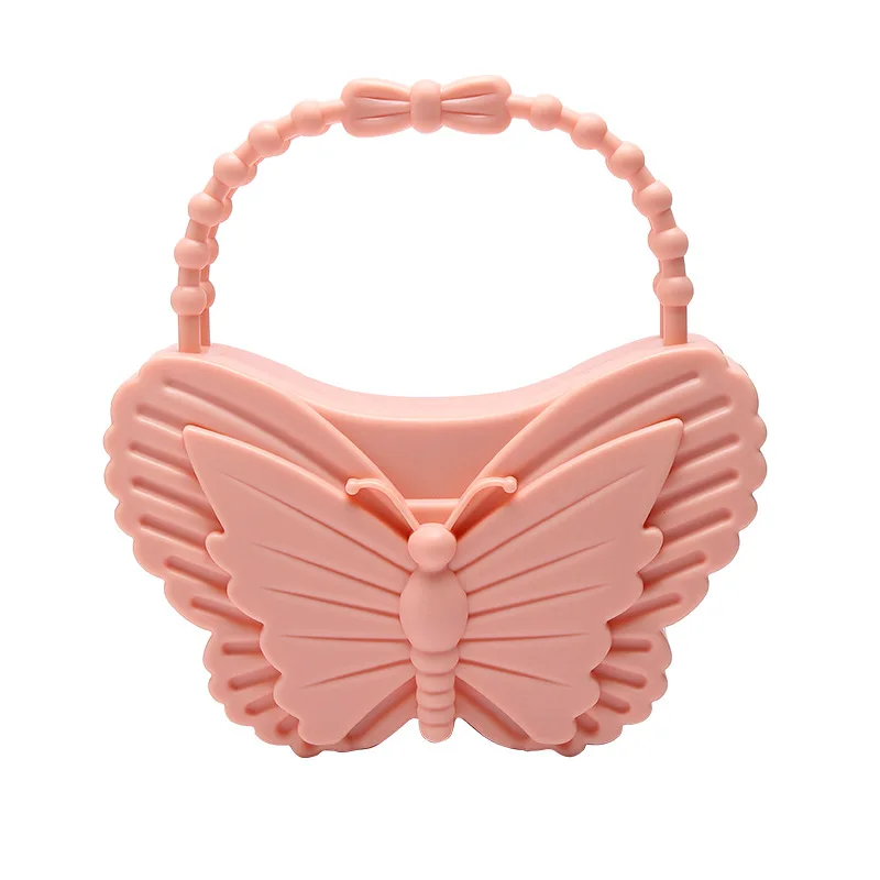 New Butterfly Women's Bag PVC Fashion Jelly Bags Candy Color Handbags Outdoor Picnic Bags Fashion Trend Casual Handbag Female