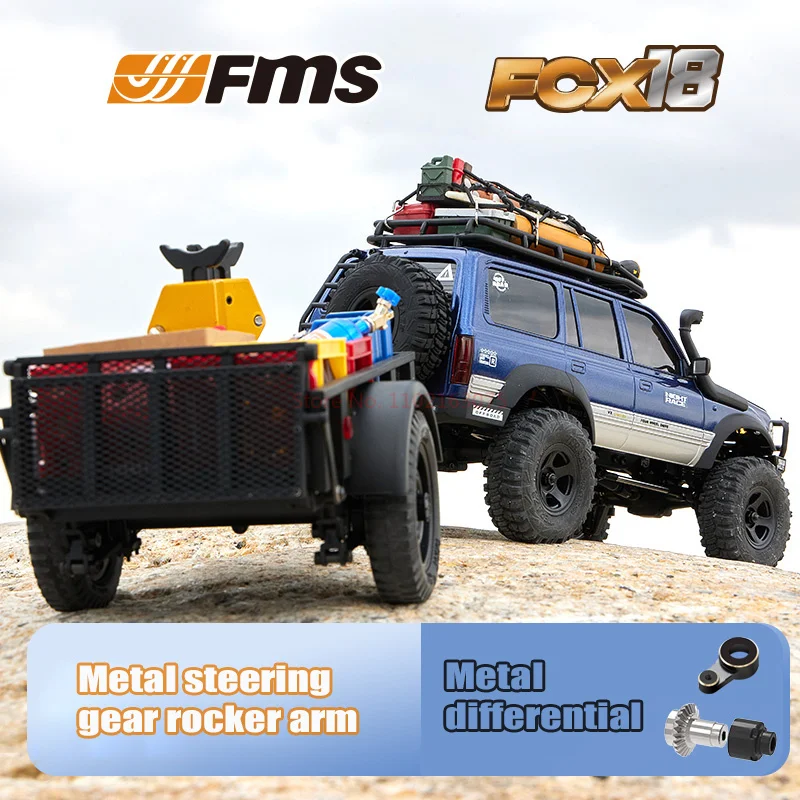 Fms All-new Fcx1/18 LC80 Land Cruiser Off-road Four-wheel Drive Rc Climbing Vehicle RC Simulation Car Model Christmas Gift