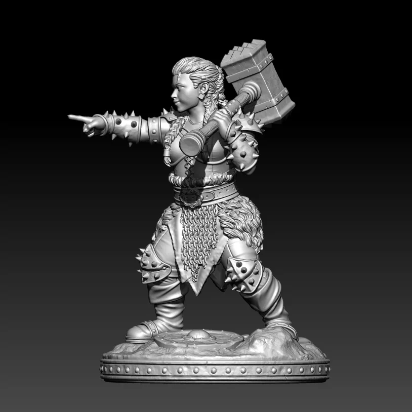 1/18 80 мм 1/24 60 мм модель из смолы карликовая скульптура храброго воина Неокрашенная фигурка без цвета RW1194