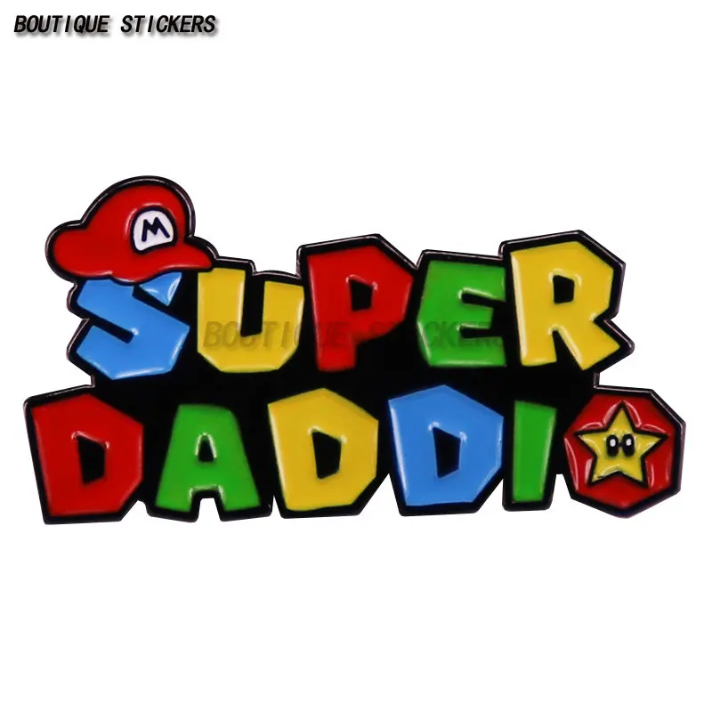 

Super Daddi Funny Father's Day Happy Car Sticker Waterproof Polyethylene Decal Car Motorcycle Decoration Accessories