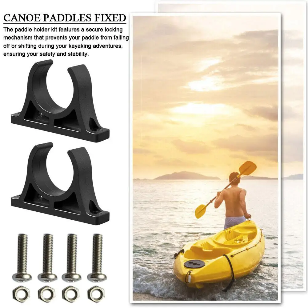 2pcsKayakPaddleClipsPlasticPaddleOarHolderClipsKeeperFor