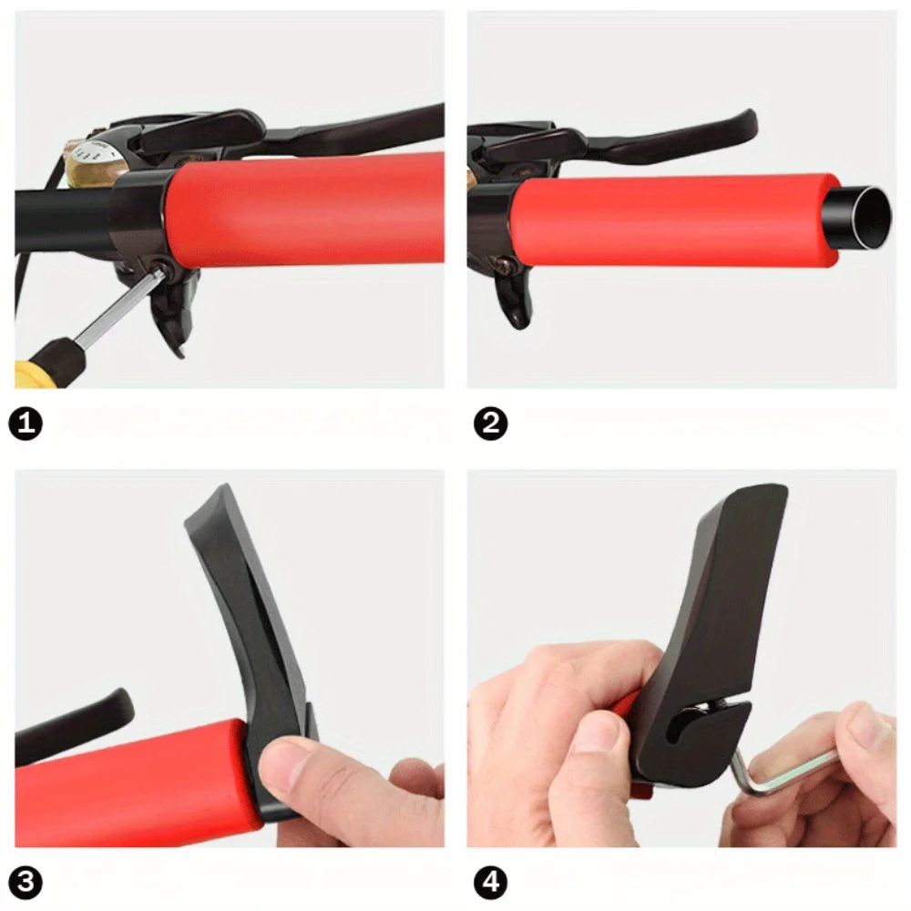 2PCS mountain bike handlebars, horn handlebars, grip assist bicycle accessories
