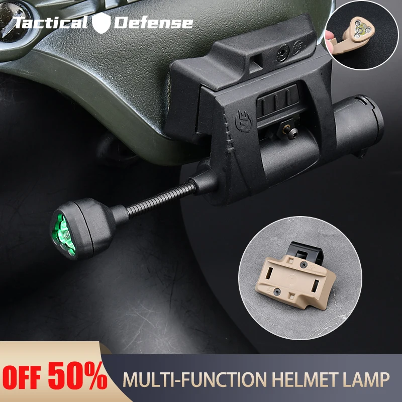 

Mpls Tactical Helmet Light Charge 4 Modes Green Red IR Laser Lamp Airsoft Military Fast Helmet Energy Saving Hunting Equipment