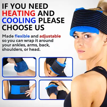 Reusable Gel Freezable Hot Cold Pack Ice Bag Professional Ice Bag Portable Outdoor Travel Cooler Bag for Leg Knee Headache 1