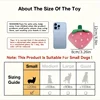 1pc Cute Strawberry Design Pet Grinding Teeth Plush Toy, Chew Toy For Dog Interactive Supply 2