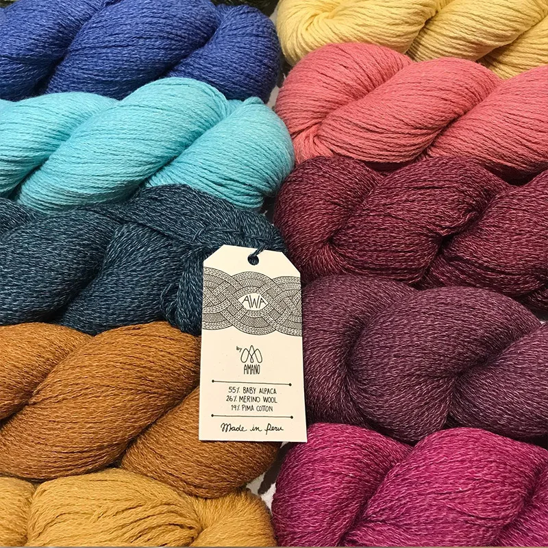Amano Awa Yarn  Baby Alpaca  Merino Wool  Cotton Blended Yarn From Peru 3