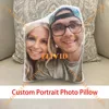 Personalized 3D Couple Lovers Portrait Family Photo Pillow,Customized Brother Sister Pillow,Custom Cat Shaped Pillows,Funny Gift 1