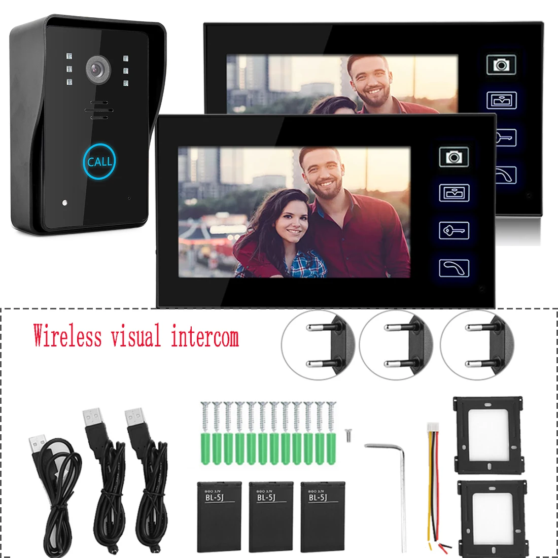 7-дюймовый беспроводной визуальный звонок 2