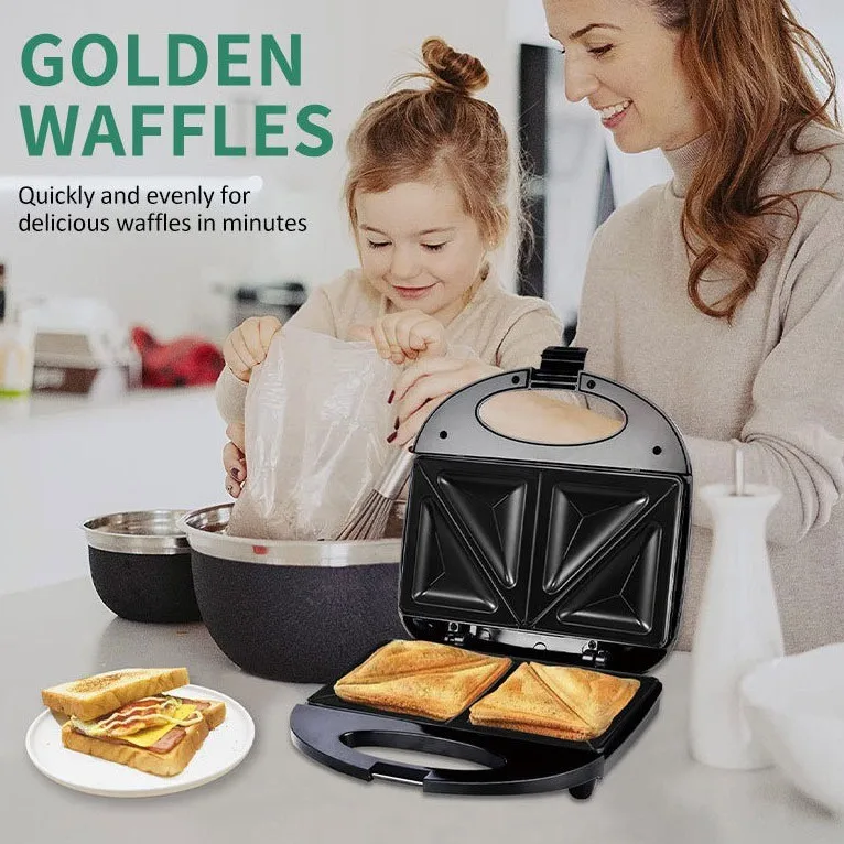 Multifunctional Kitchen Electric Breakfast Machine Machinedouble Heating Toastersandwich Makersteak Maker Non-Stick Iron Pan