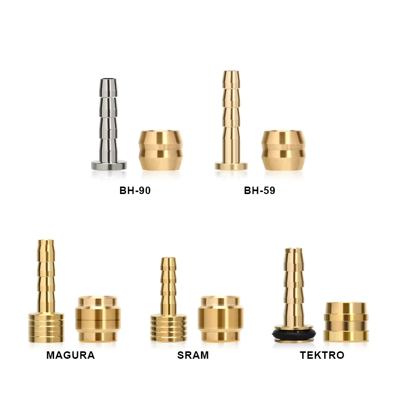 Bicycle Brake Set Brake Insert Needle Bike Hydraulic Disc Hose Connector 50 Sets For SHIMANO BH90 BH59 SRAM
