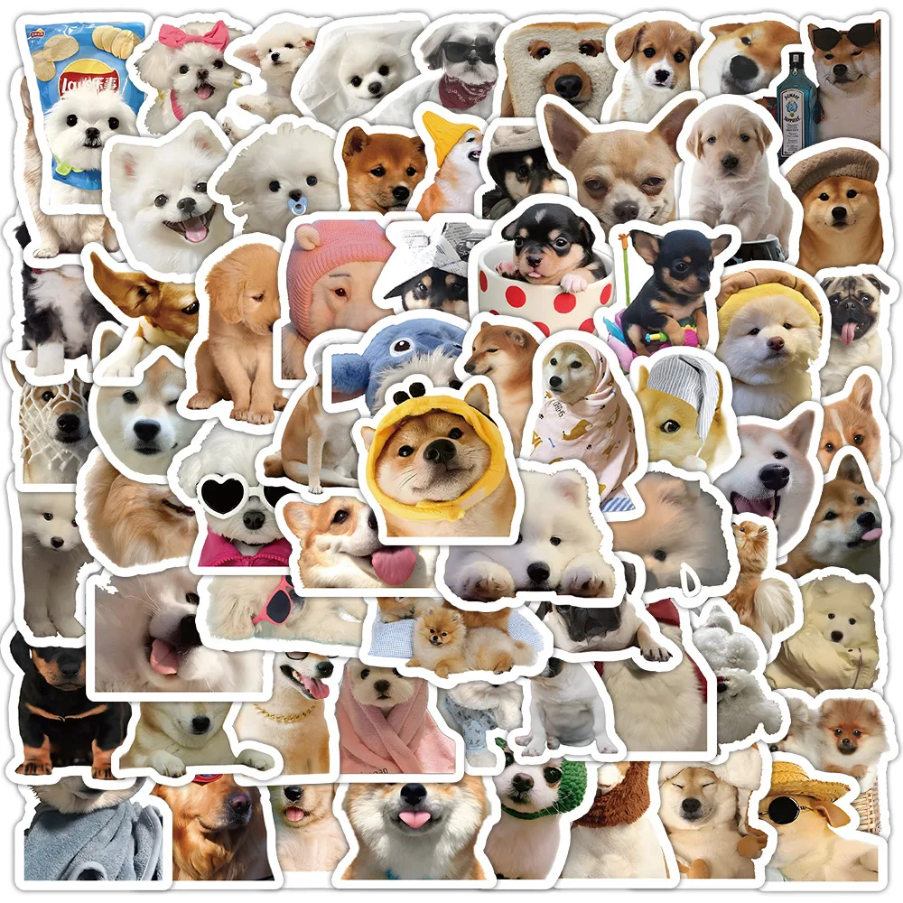 

10/30/50/100PCS Kawaii Dog Stickers Funny Meme Cartoon Decals Decoration Scrapbook Suitcase Phone Laptop Cute Sticker Kids Toys