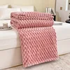 Solid Color High Gram Heavy Beetle Plush Blanket Office Nap Blanket Flannel Children's Small Blanket Throw Blanket for Sofa 3
