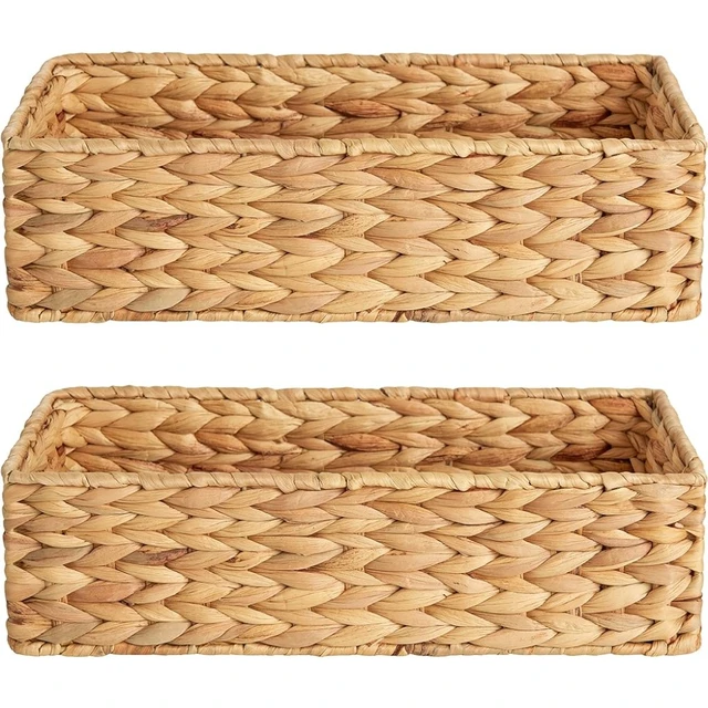 Wicker Toilet Tank Basket